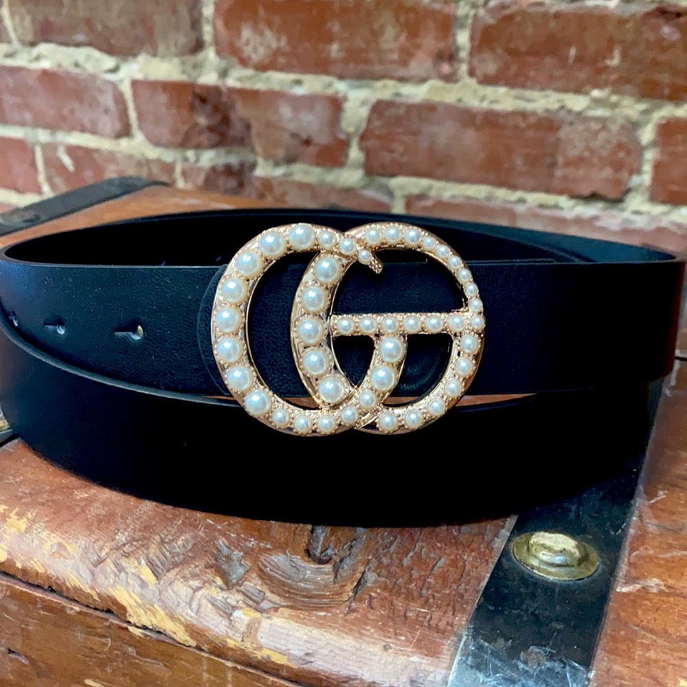 PEARL BUCKLE  BELT 1.25”